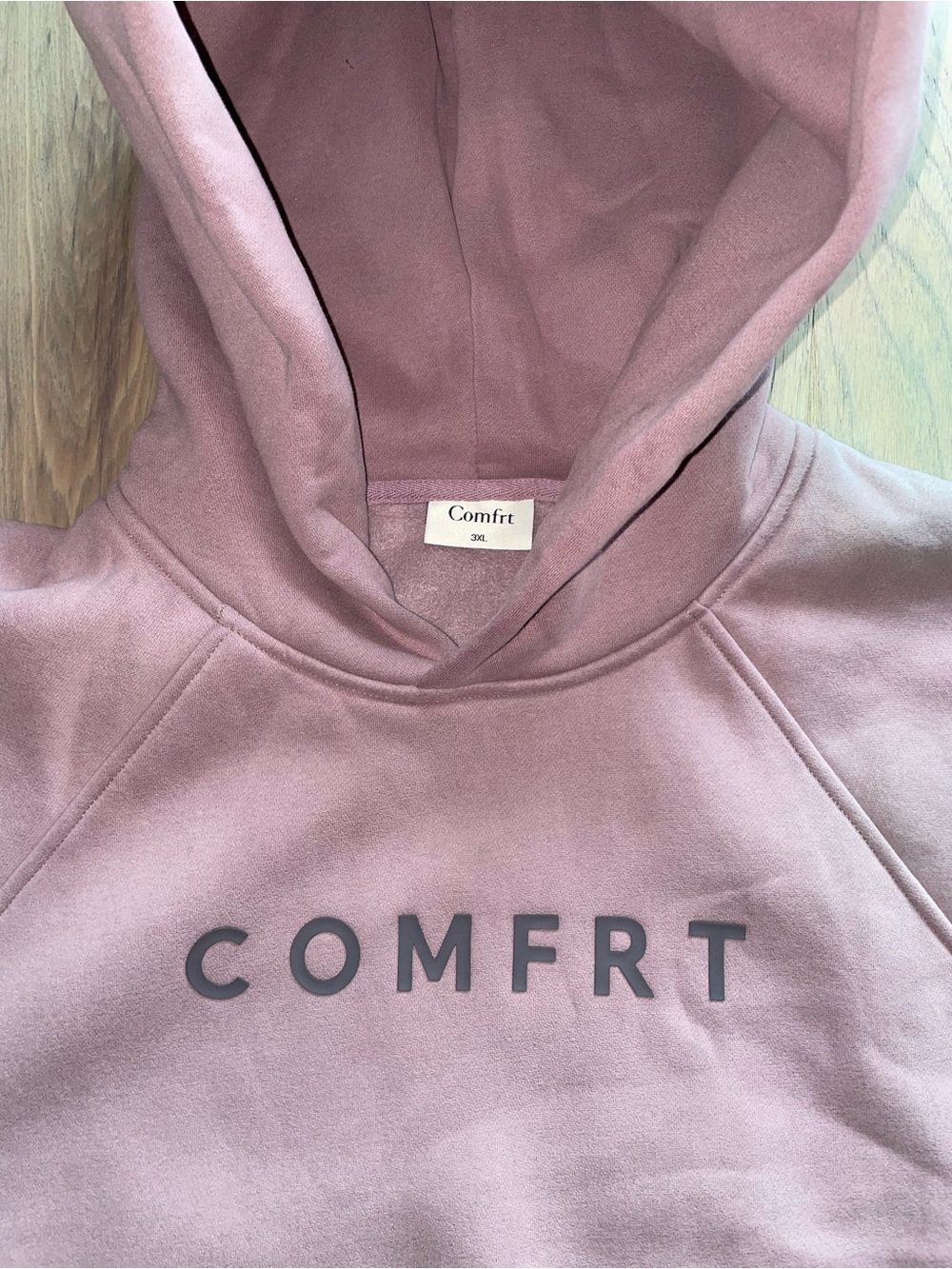 Comfrt Unisex Heavyweight Sweatshirt Hoodie in Orchid - Picture 3 of 7